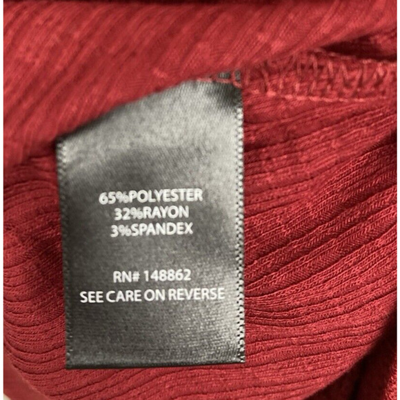 Torrid Textured Jersey V-Neck Button Down Dolman Sleeve Top 3X Dark Red V Neck - Picture 15 of 15